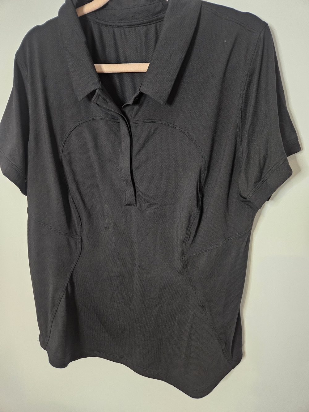 lululemon athletica Men's Black Polo Shirt